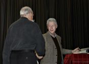 President Bill Clinton signs copies of his new book Back to Work