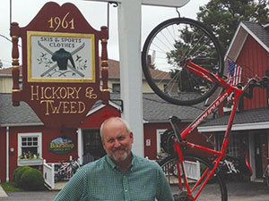 Skip Beitzel, proud owner of Hickory & Tweed.