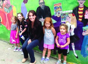 Chappaqua Artist Sophie Mendelson’s “Where the Characters Are” mural on North Greeley Avenue helped ignite a huge amount of excitement for the CCBF this year.