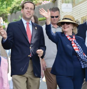 Secretary Clinton with our State Assemblyman David Buchwald. Carolyn Simpson/Doublevison Photographers
