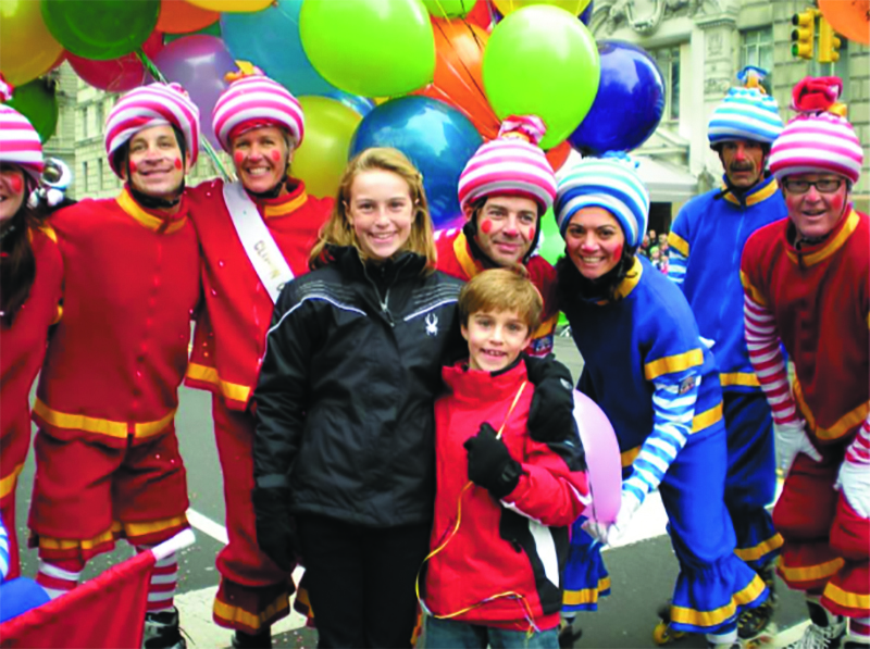Lisa McGowan’s two children, Lexie and Spencer, enjoying the Macy’s parade several years ago