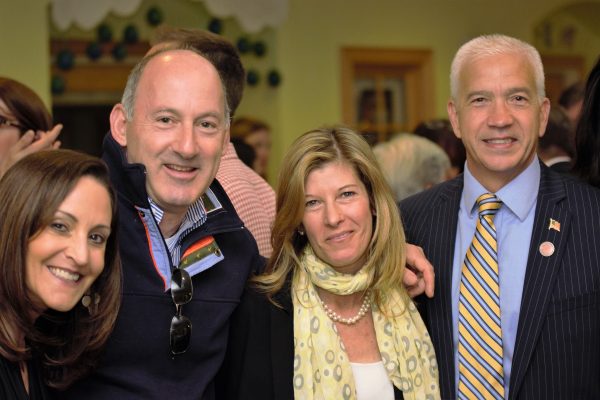 Attending the 45th anniversary MKCCC celebration on May 15 (from left to right): Ruth Goodman, MKCCC Social Worker; Richard Seidlitz Jr.; Lisa Bart, MKCCC Board Member; and Francis Corcoran, Westchester County Legislator Photo by Josh Silverman 